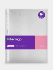 Папка-вкладыш с перфорацией Berlingo "Squares", А4, 50мкм, матовая