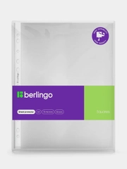 Папка-вкладыш с перфорацией Berlingo "Squares", А4, 70мкм, матовая, 50 шт