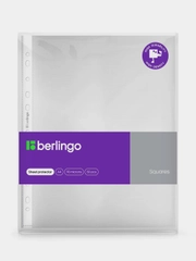 Папка-вкладыш с перфорацией Berlingo "Squares", А4, 90мкм,матовая, 50 шт