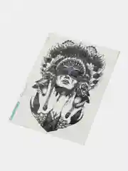 Черный временные татуировки 21*15 см