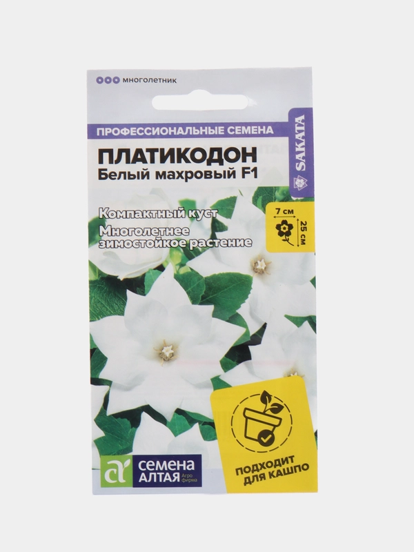 Платикодон Белый Махровый (семена,цветы)