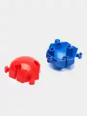 Мозаика детская напольная d 4,6 см, 90 штук в коробке разноцветная Green Plast