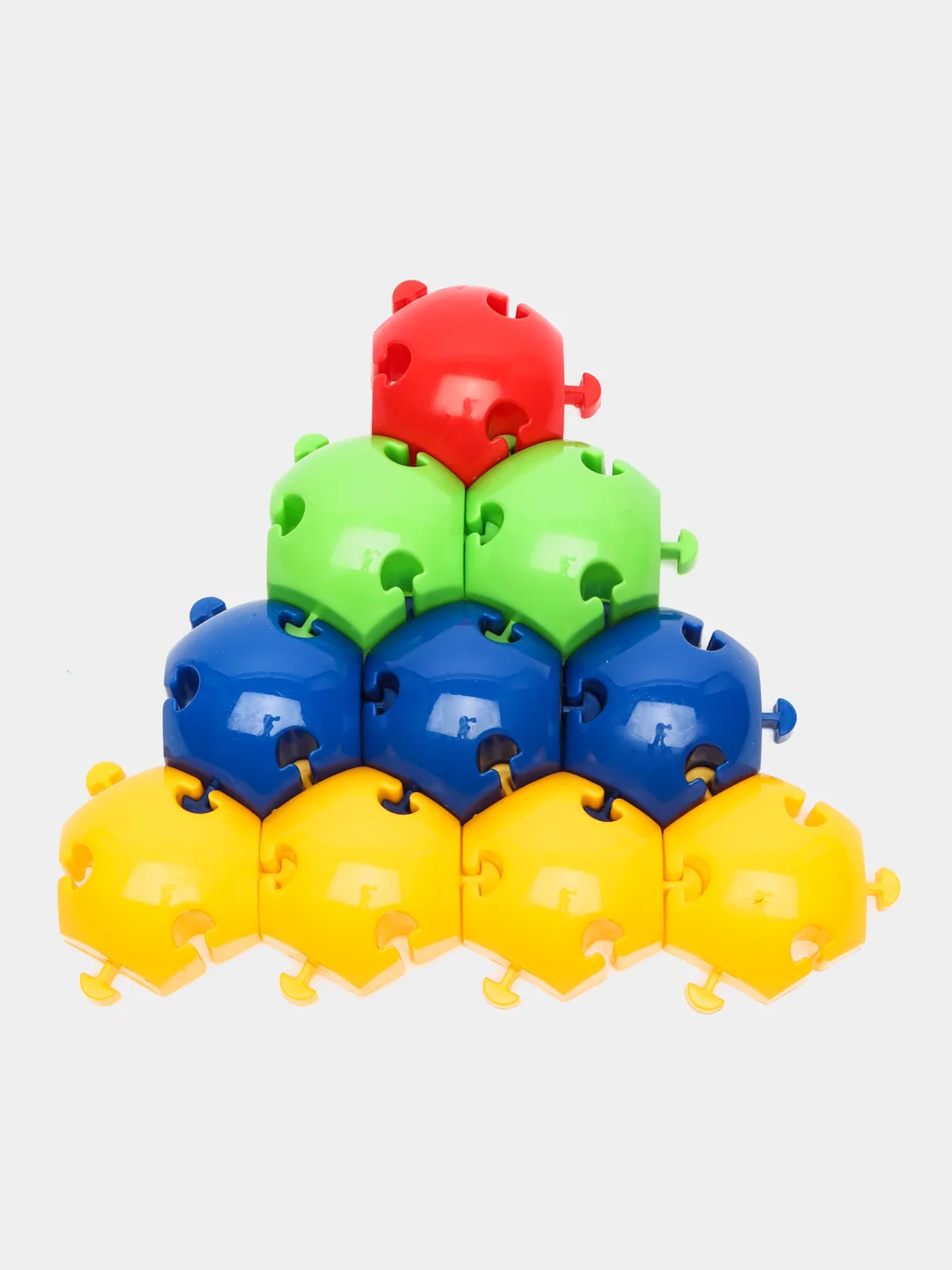 Мозаика детская напольная d 4,6 см, 90 штук в коробке разноцветная Green Plast