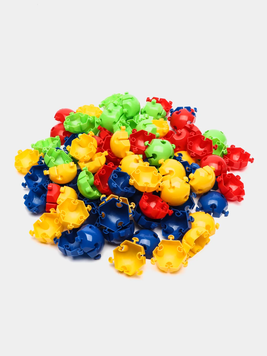 Мозаика детская напольная d 4,6 см, 90 штук в коробке разноцветная Green Plast