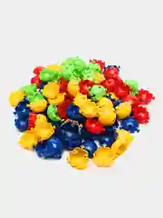 Мозаика детская напольная d 4,6 см, 90 штук в коробке разноцветная Green Plast
