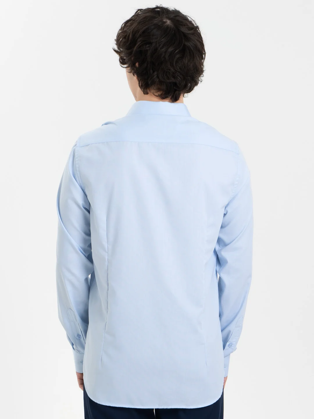 Ледяной рубашка мужская с длинным рукавом, приталенная Slim Fit