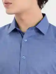 Серый рубашка мужская с длинным рукавом, приталенная Slim Fit