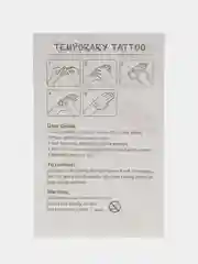 Коралловый временная переводная татуировка с единорогами, 12 х 7,5 см