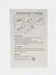 Индиго временная переводная татуировка с единорогами, 12 х 7,5 см
