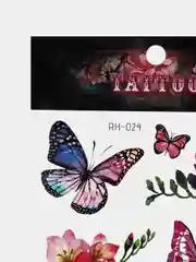 Индиго временные татуировки (бабочки)