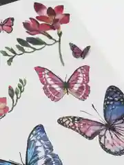 Индиго временные татуировки (бабочки)