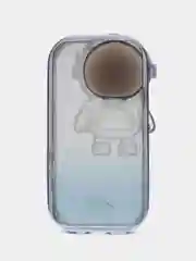 Синий чехол для iPhone 15 Pro Max, 15 Pro, 11, 12, 13, 14, 14 Pro, 13 Pro, 12 Pro АСТОРОНАВТ