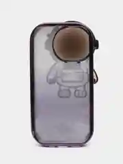 Фиолетовый чехол для iPhone 15 Pro Max, 15 Pro, 11, 12, 13, 14, 14 Pro, 13 Pro, 12 Pro АСТОРОНАВТ