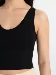 Черный топ спортивный женский