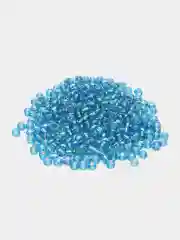Голубой бисер крупный, стеклянный, 6/0, 4 мм, бисер разноразмерный