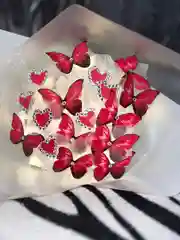Готовый!Светящийся букет из бабочек