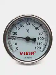 Термометр с гильзой 0-120"С "ViEiR"