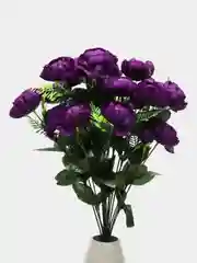 Фиолетовый камелии, букет из искусственных цветов, 18веток, 24 бутона, высота 50 см