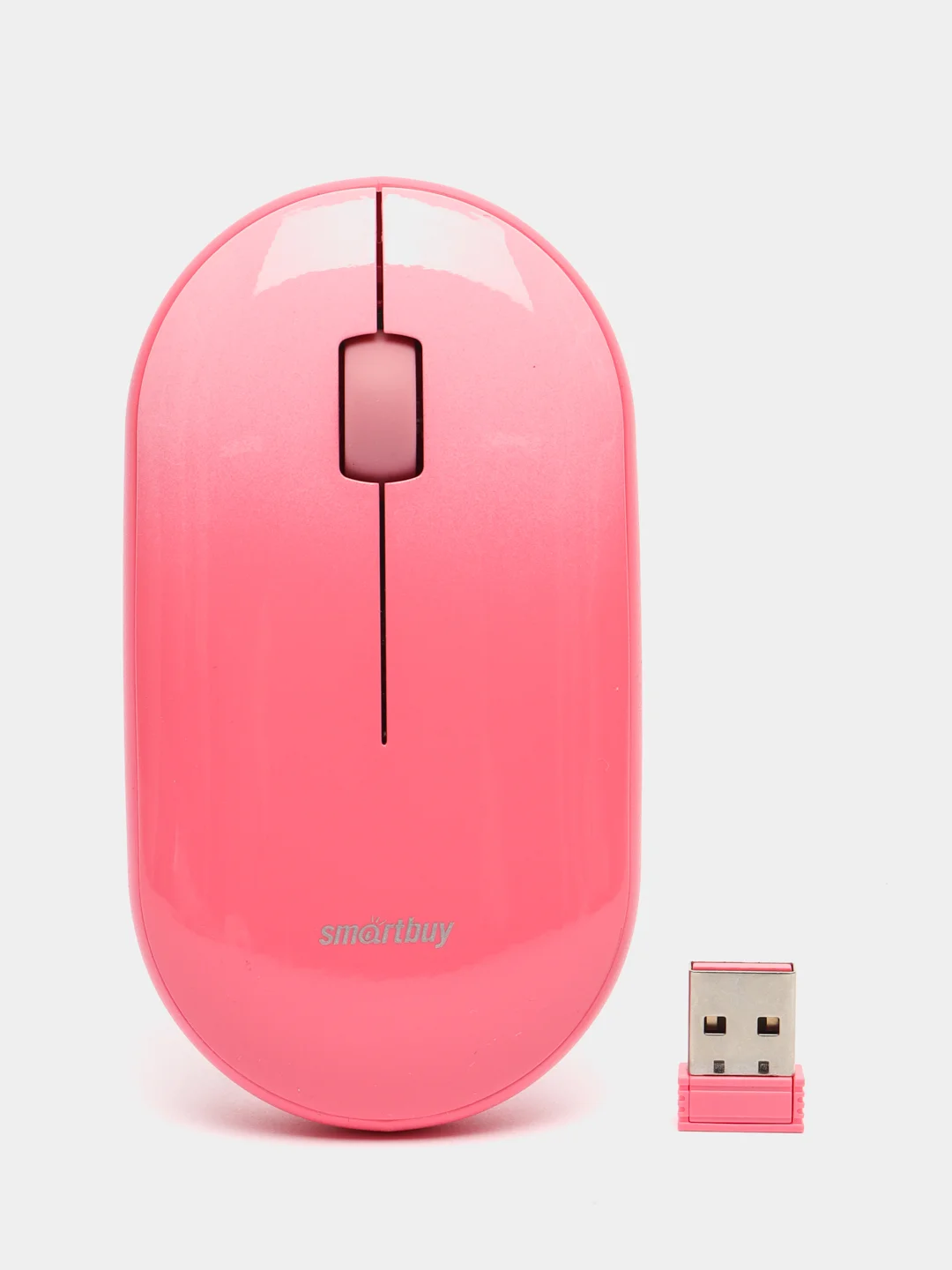 Розовый бесшумная беспроводная мышь Smartbuy SBM-266AG