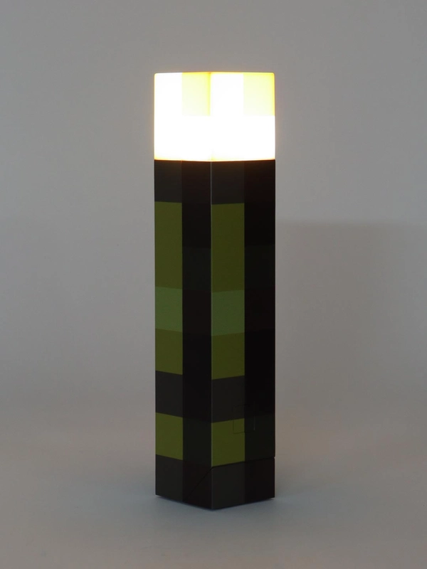 Светильник Майнкрафт, игровой Факел, ночник Minecraft, подарок, перезаряжаемый, 28 см