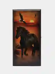 Нарды "Жеребец", деревянная доска 40 x 40 см, с полем для игры в шашки