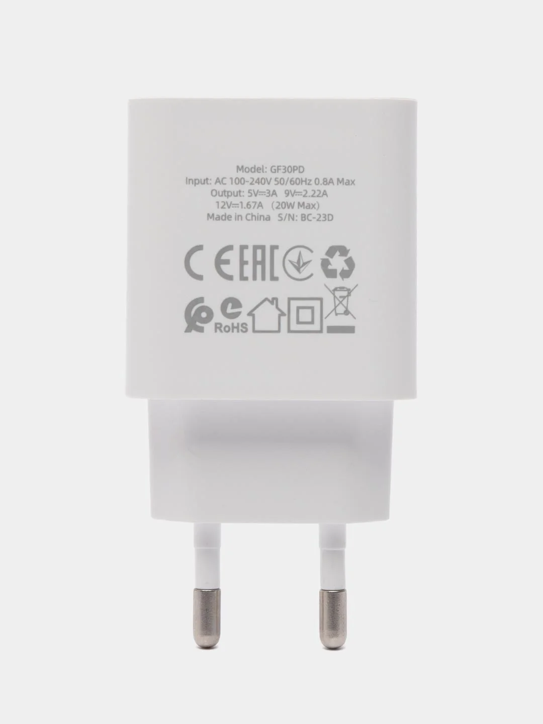 Сетевое зарядное устройство GFPower GF30PD, Type-C (PD 20Вт)