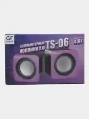 Фиолетовый колонки для компьютера GFPoWeR TS-06, 2.0, 4Вт, питание от USB