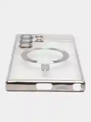 Золотой чехол накладка c защитой камеры для Samsung S24 Ulta, S24 Plus, S24  MagSafe магнит