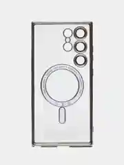 Золотой чехол накладка c защитой камеры для Samsung S24 Ulta, S24 Plus, S24  MagSafe магнит