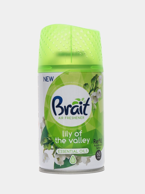 Brait. Запасной блок автомат. Освежитель Lily of the Valley 250мл (совместим с AirWick)