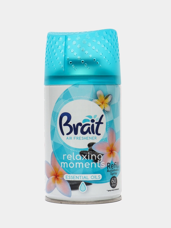 Brait Запасной блок автомат Освежитель воздуха Relaxing Moments 250мл(совместим с AirWick)
