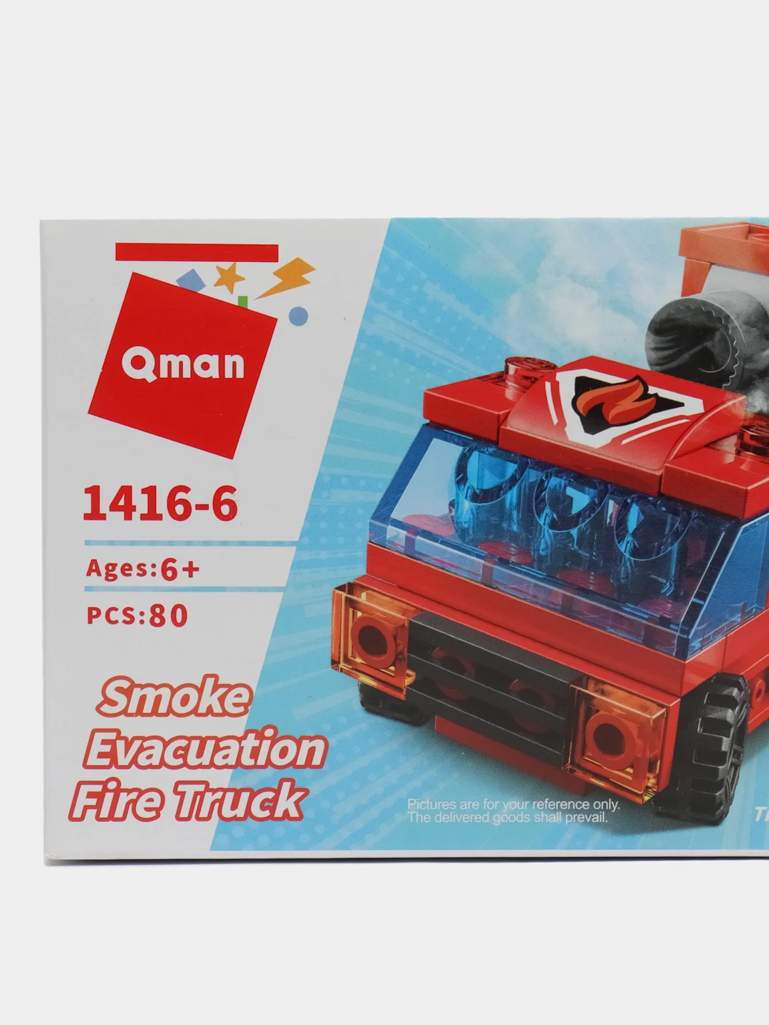 Конструктор Qman 1416 робот-трансформер Пожарный 6в1