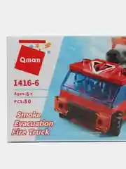 Конструктор Qman 1416 робот-трансформер Пожарный 6в1