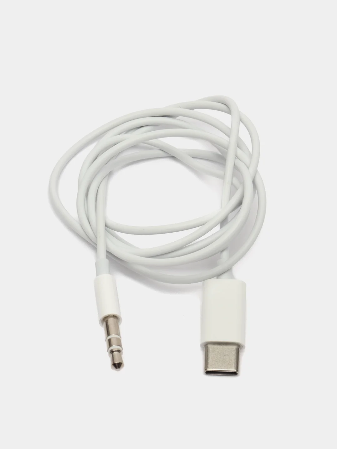 Белый переходник Type-C(m) - Jack 3.5 mm(m) MH-CM21, 1м, КАЧЕСТВЕННЫЙ ЗВУК, СТАБИЛЬНАЯ ПЕРЕДАЧА