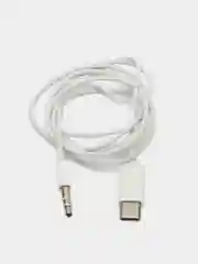 Белый переходник Type-C(m) - Jack 3.5 mm(m) MH-CM21, 1м, КАЧЕСТВЕННЫЙ ЗВУК, СТАБИЛЬНАЯ ПЕРЕДАЧА