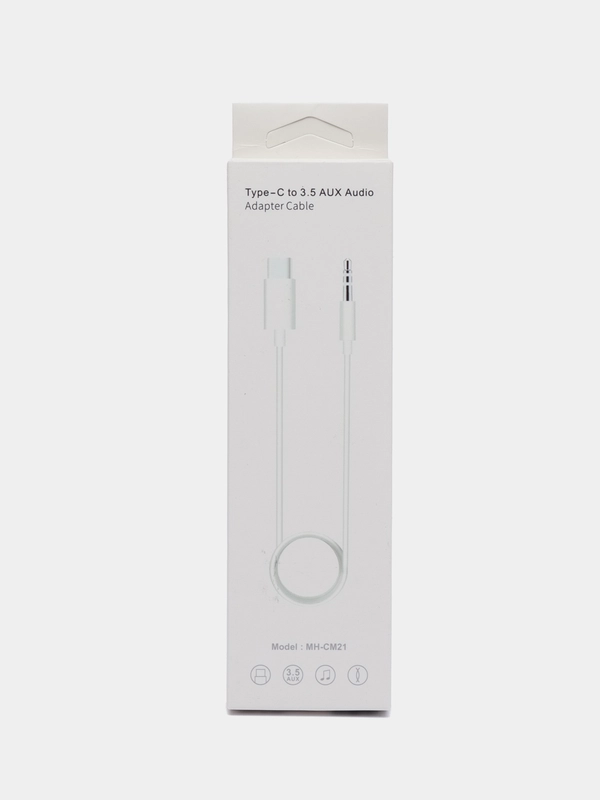 Переходник Type-C(m) - Jack 3.5 mm(m) MH-CM21, 1м, КАЧЕСТВЕННЫЙ ЗВУК, СТАБИЛЬНАЯ ПЕРЕДАЧА