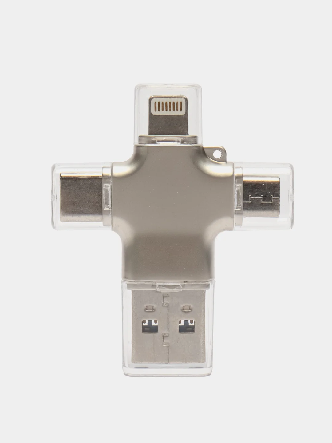 Картридер Type-C, 8 pin, microSD, USB, переходник OTG, ВЫСОКАЯ СКОРОСТЬ ПЕРЕДАЧИ