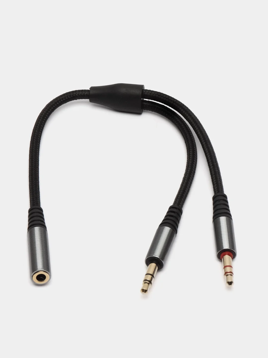 Кабель AUX 2xJack 3.5mm на Jack 3.5mm hoco UPA21, РАЗВЕТВИТЕЛЬ ДЛЯ НАУШНИКОВ И МИКРОФОНА