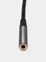 Кабель AUX 2xJack 3.5mm на Jack 3.5mm hoco UPA21, РАЗВЕТВИТЕЛЬ ДЛЯ НАУШНИКОВ И МИКРОФОНА