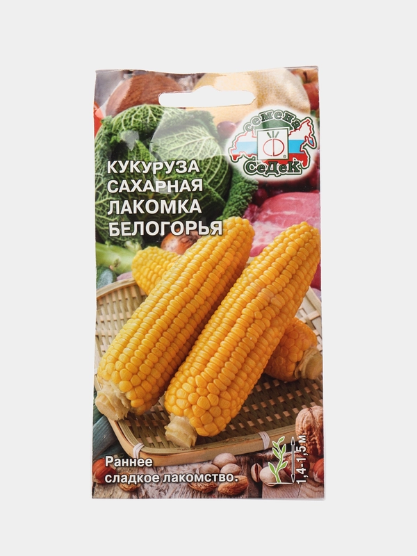 Кукуруза Лакомка Белогорья сахарная 5г семена (СеДеК)