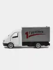 Белый металлическая коллекционная машинка ГАЗель грузовая