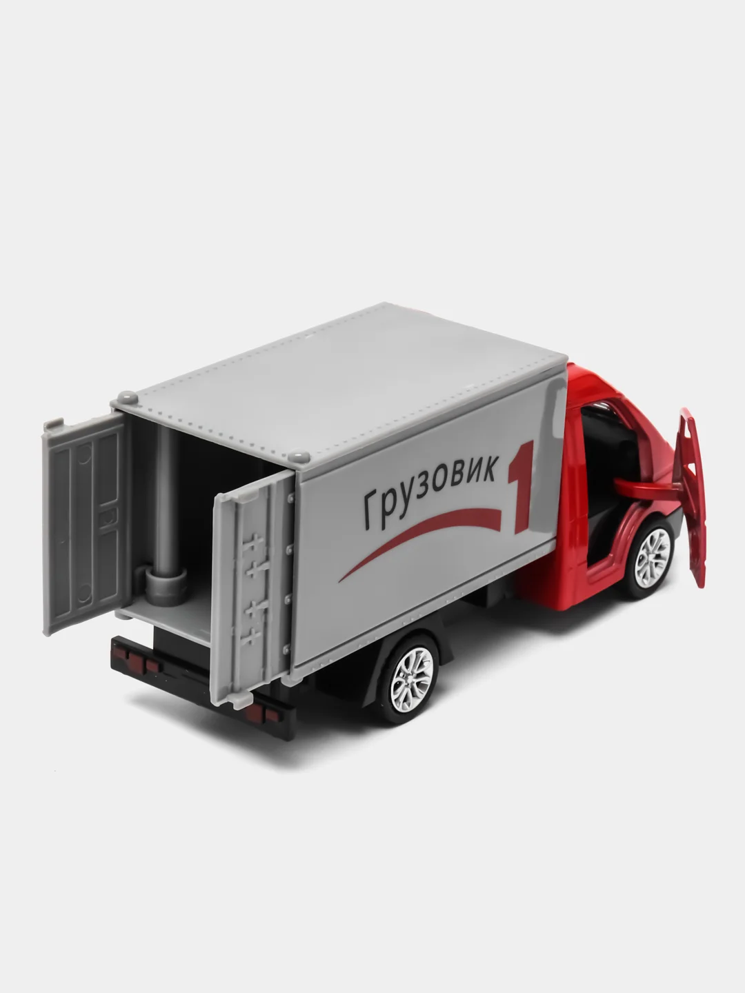 Красный металлическая коллекционная машинка ГАЗель грузовая