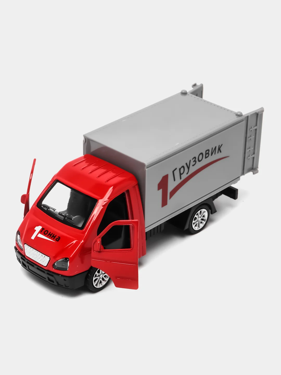 Красный металлическая коллекционная машинка ГАЗель грузовая