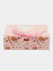 Пастельно-коралловый коробка подарочная, разные размеры, 36 вариантов