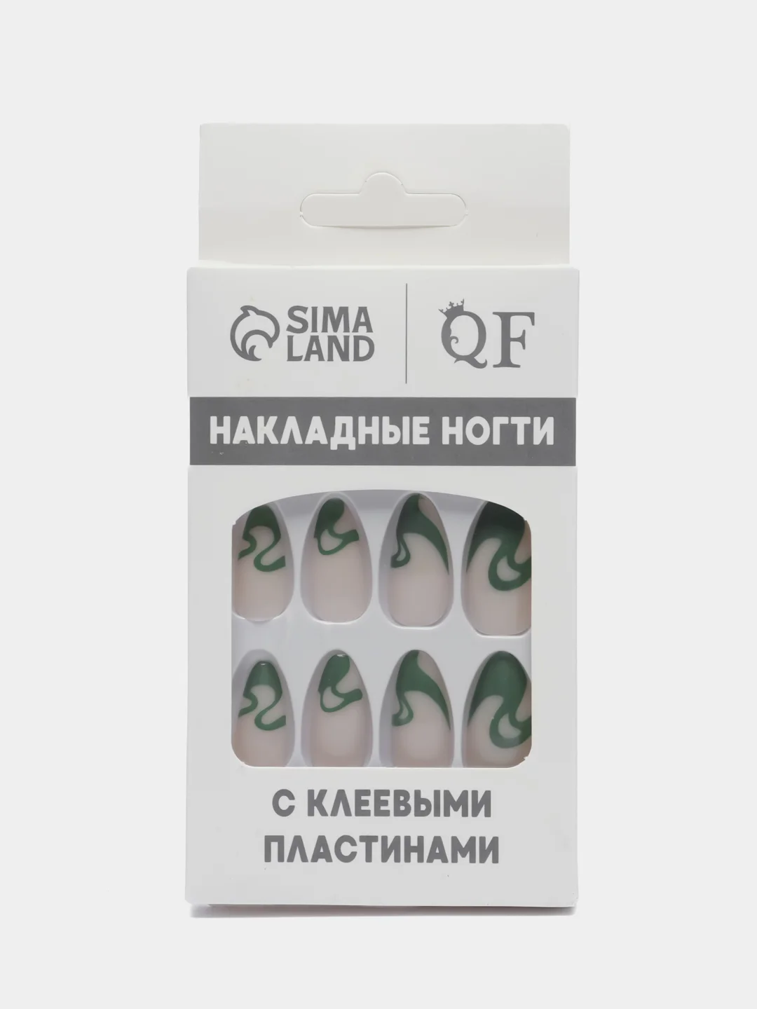Накладные ногти Pattern, форма миндаль, с клеевыми пластинами, 24 штуки