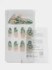 Накладные ногти Pattern, форма миндаль, с клеевыми пластинами, 24 штуки