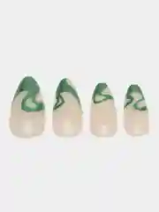 Накладные ногти Pattern, форма миндаль, с клеевыми пластинами, 24 штуки