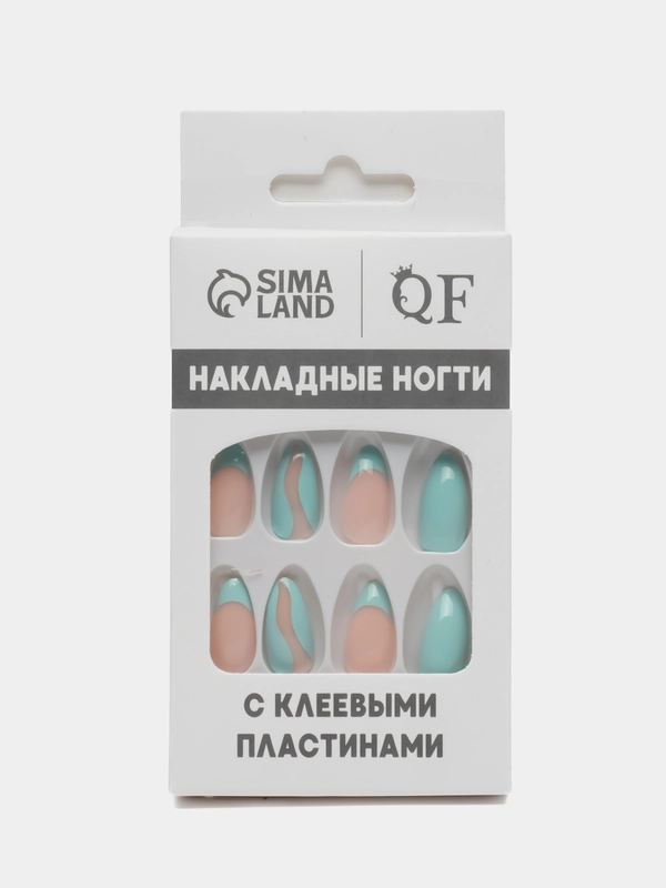Накладные ногти Freshness, форма миндаль, с клеевыми пластинами, 24 штуки