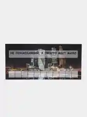 Хром автовизитка парковочная с номером телефона для автомобиля, 20,8*9,7 см