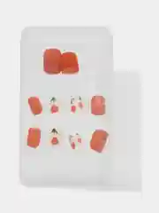 Накладные ногти Flower, форма мягкий квадрат, с клеевыми пластинами, 12 штук